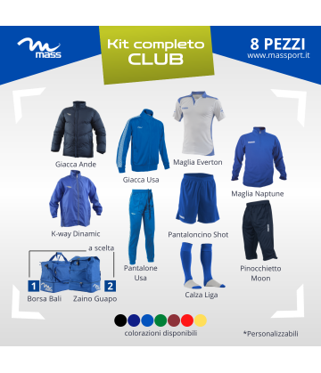 KIT COMPLETO CALCIO CLUB 8...